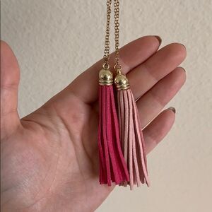 🌼3/$15🌼 Two pink tassel necklaces